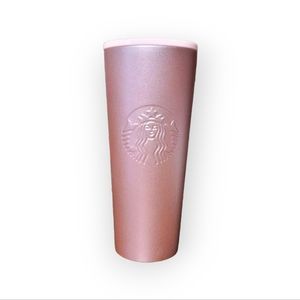 Starbucks Rose Gold Stainless 24oz Cold Cup Tumbler NO STRAW